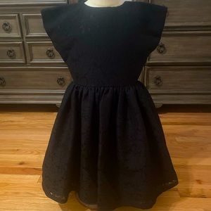 Girl Chasing Fireflies Black Bow Dress Size 7 NWOT